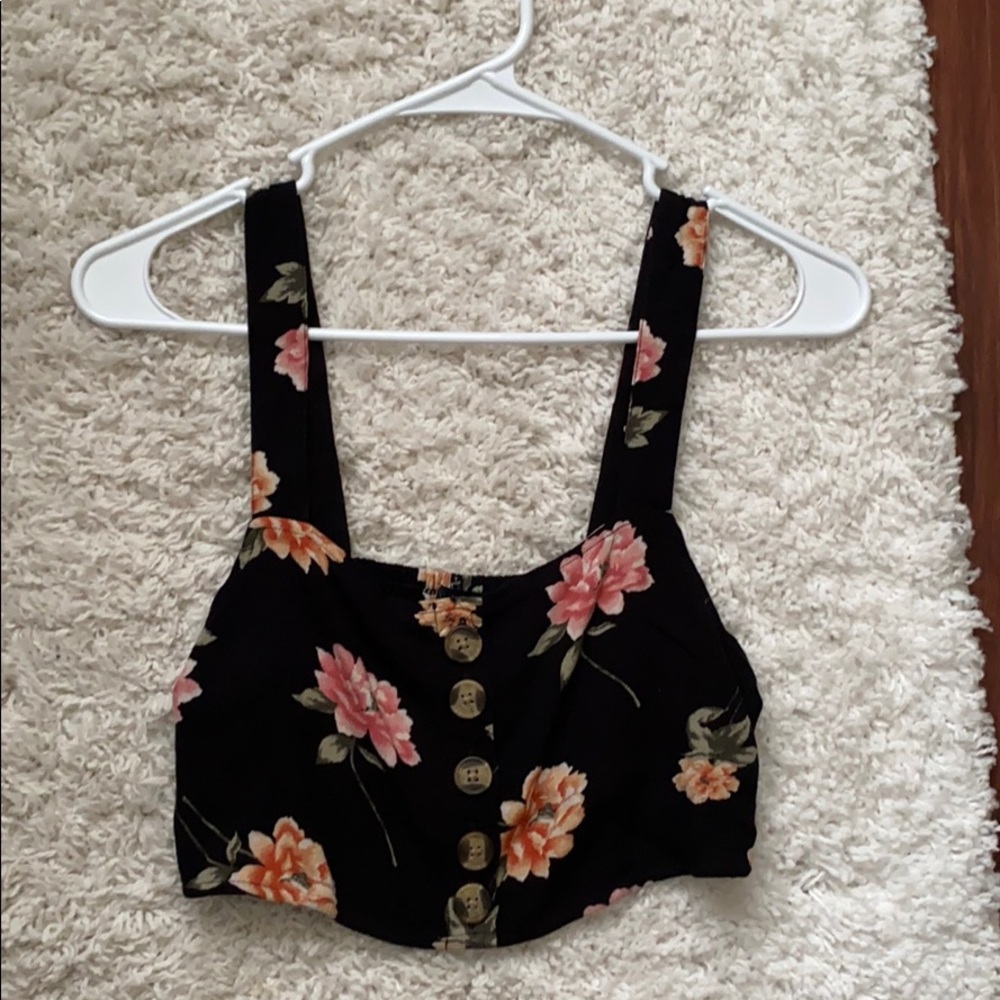 Floral Crop Tank